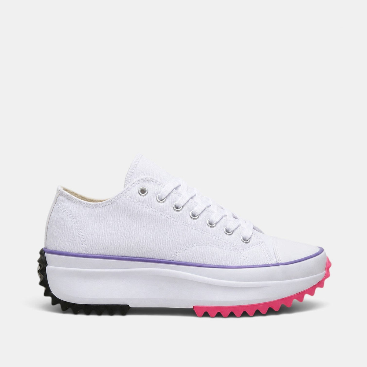 Women's Premium Platform Sneakers - Lace-up Canvas Trainers