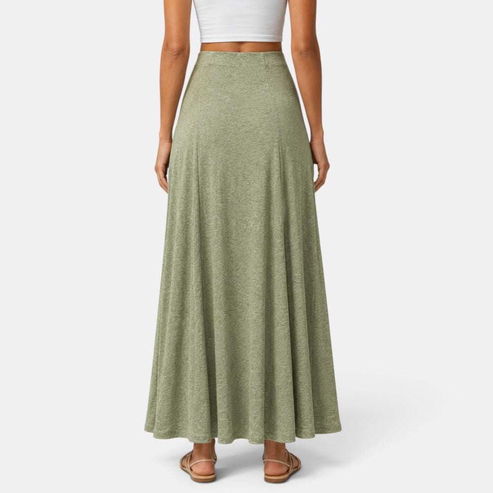 Women's Long Green Skirt