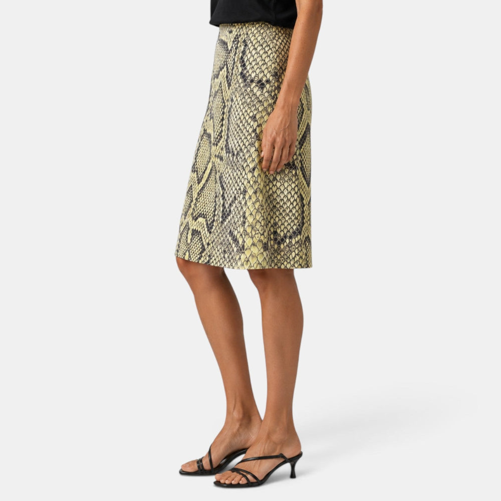 Women's High Waist Snake Print Skirt