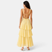Ruffled Maxi Wedding Guest Dress