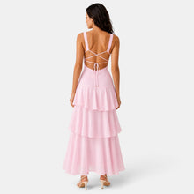 Ruffled Maxi Wedding Guest Dress