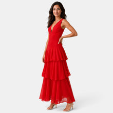 Ruffled Maxi Wedding Guest Dress