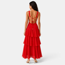 Ruffled Maxi Wedding Guest Dress
