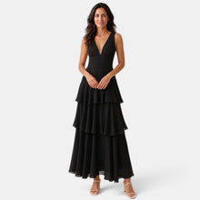 Ruffled Maxi Wedding Guest Dress
