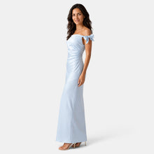 Long Blue Wedding Guest Dress