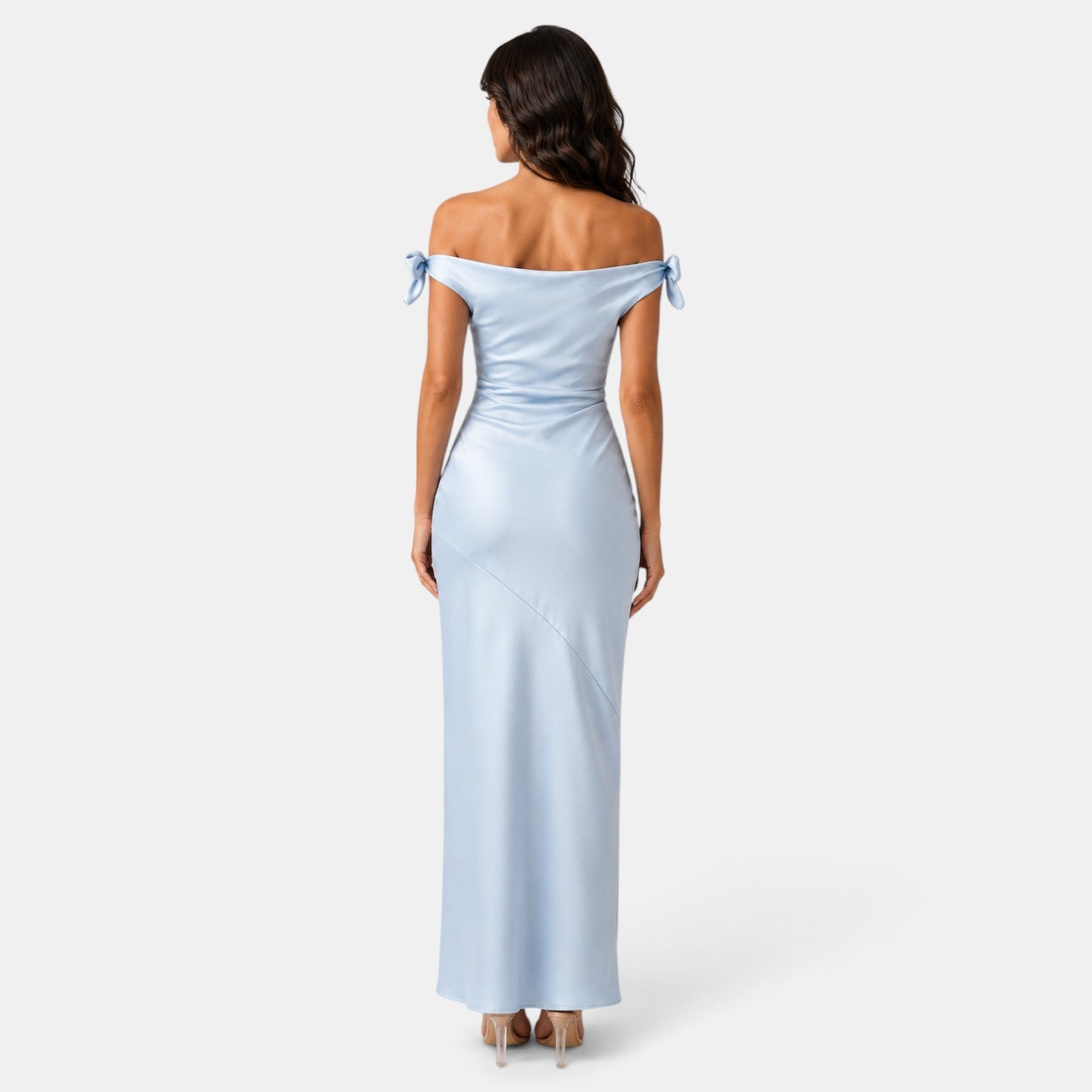Long Blue Wedding Guest Dress
