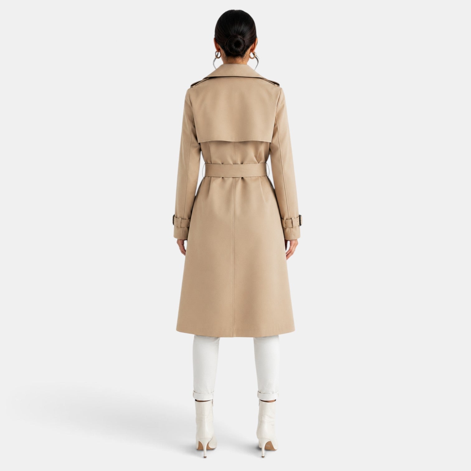 Women's Elegant Long Trench Coat