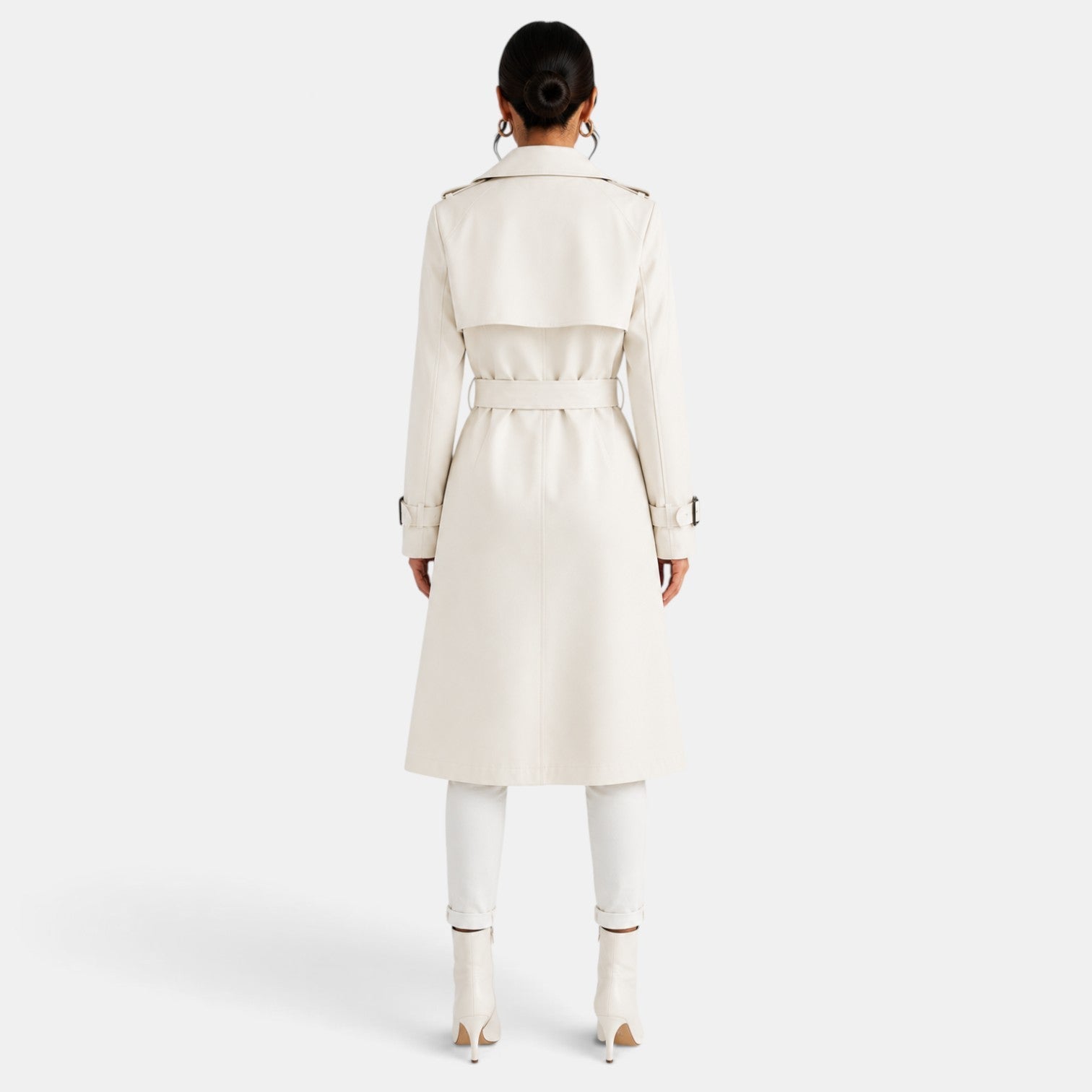 Women's Elegant Long Trench Coat