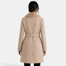 Beige Wool-Effect Coat