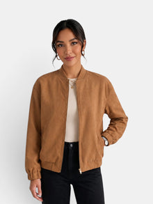 Women's Oversized Faux Leather Modern Jacket