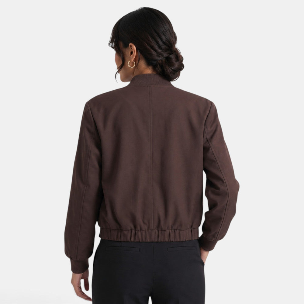 Women's Short Transitional Jacket with Pockets