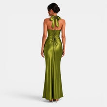 Women's Long Satin Party Dress