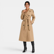 Women's Elegant Belted Trench Coat