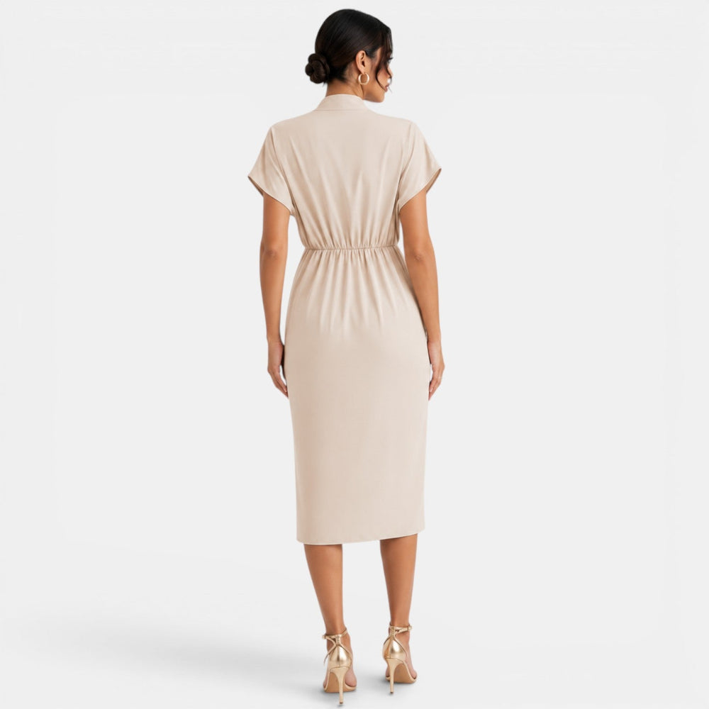 Women's V-Neck Midi Dress