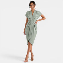Women's V-Neck Midi Dress
