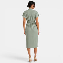 Women's V-Neck Midi Dress