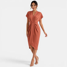 Women's V-Neck Midi Dress
