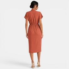 Women's V-Neck Midi Dress