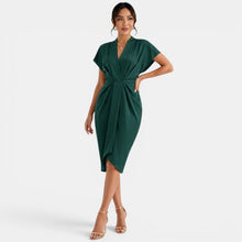 Women's V-Neck Midi Dress
