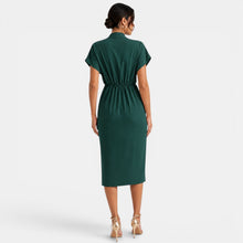 Women's V-Neck Midi Dress