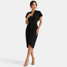 Women's V-Neck Midi Dress