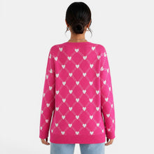 Women's Heart Knit Cardigan
