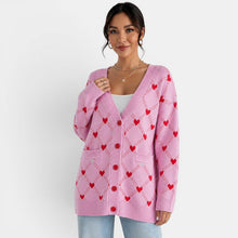 Women's Heart Knit Cardigan