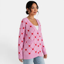 Women's Heart Knit Cardigan
