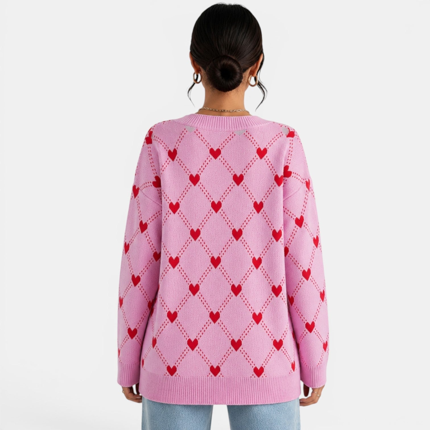 Women's Heart Knit Cardigan