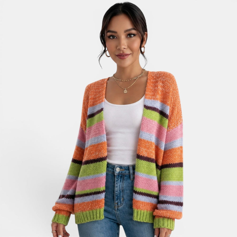 Women's Multicolour Knit Cardigan