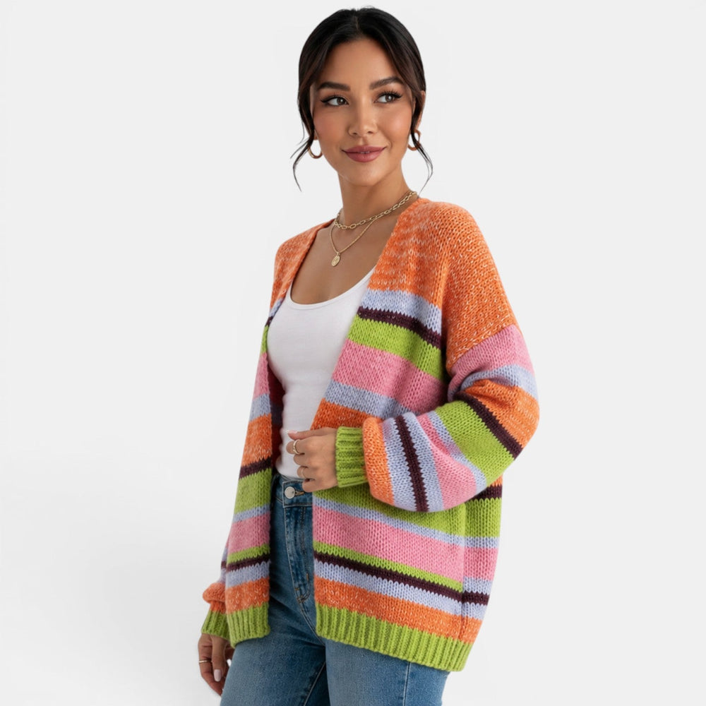 Women's Multicolour Knit Cardigan