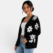 Women's Floral Knit Cardigan