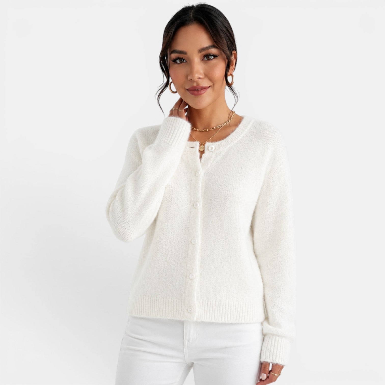 Women's Elegant Cashmere Cardigan