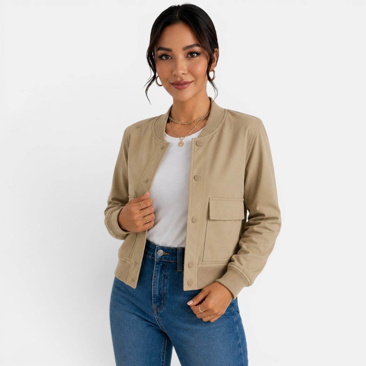 Lightweight Women's Bomber Jacket