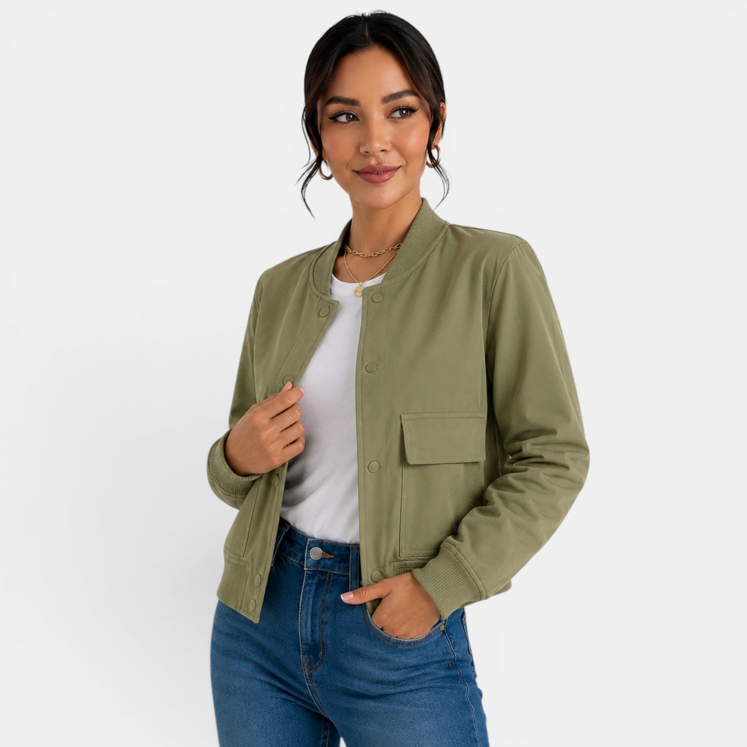 Lightweight Women's Bomber Jacket