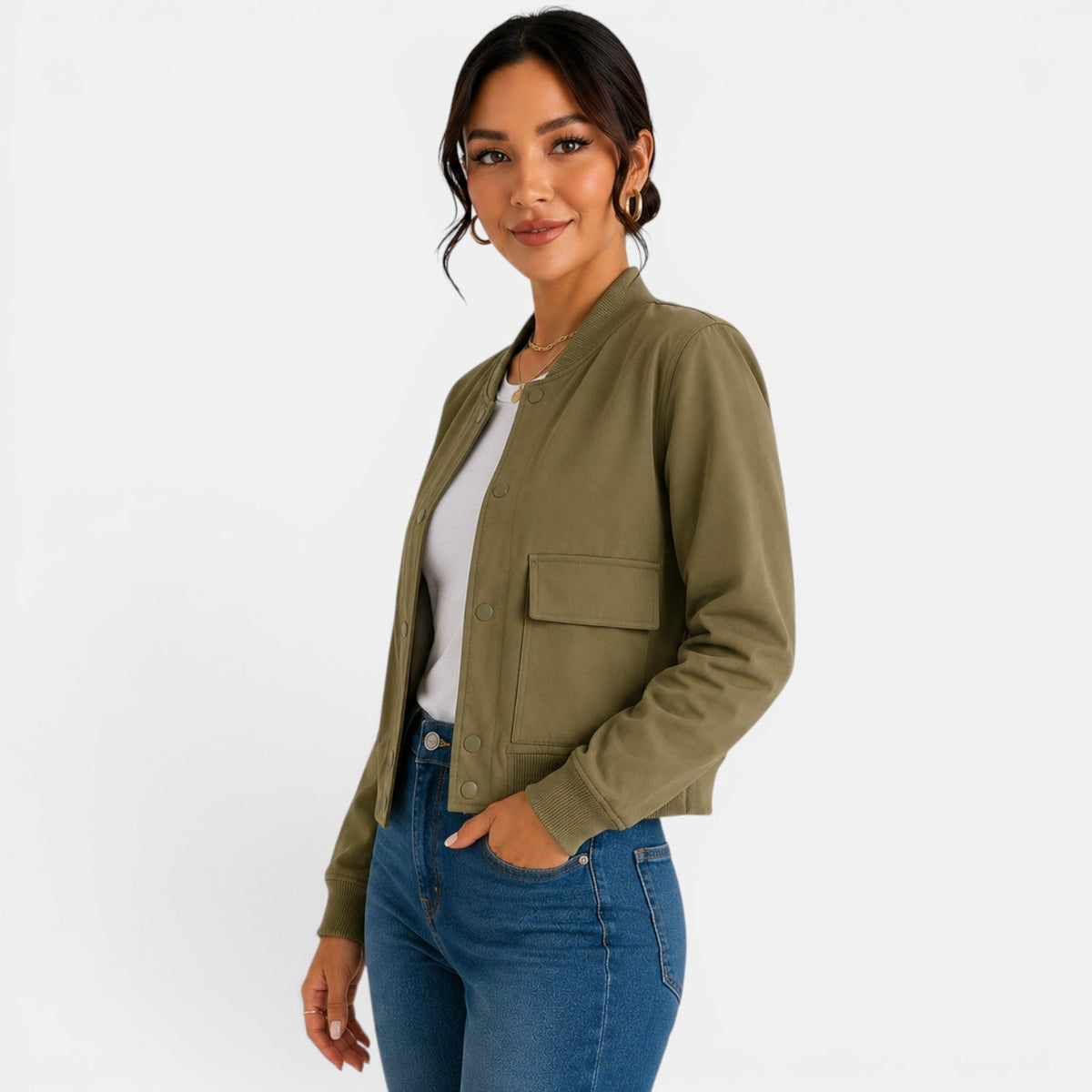 Lightweight Women's Bomber Jacket