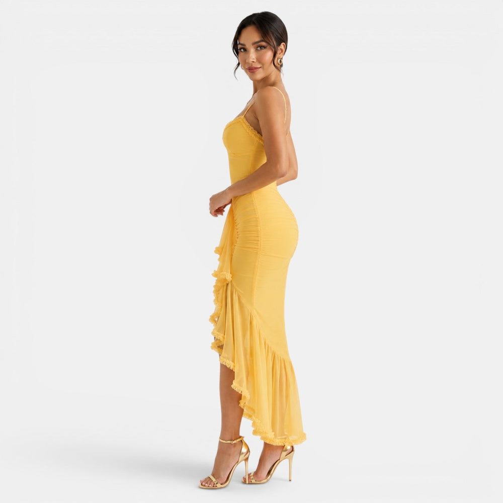 Women's Elegant Ruffle Maxi Dress