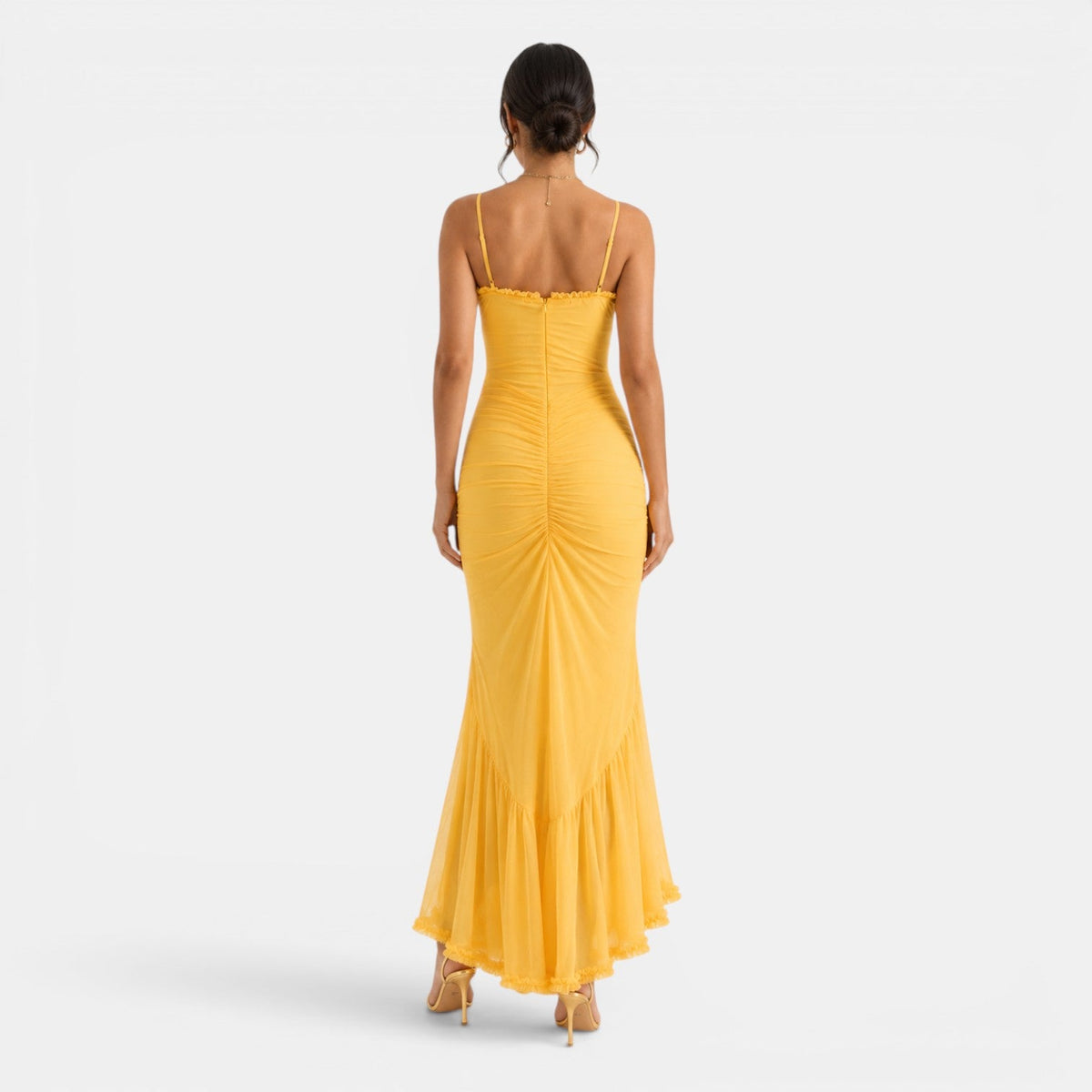 Women's Elegant Ruffle Maxi Dress