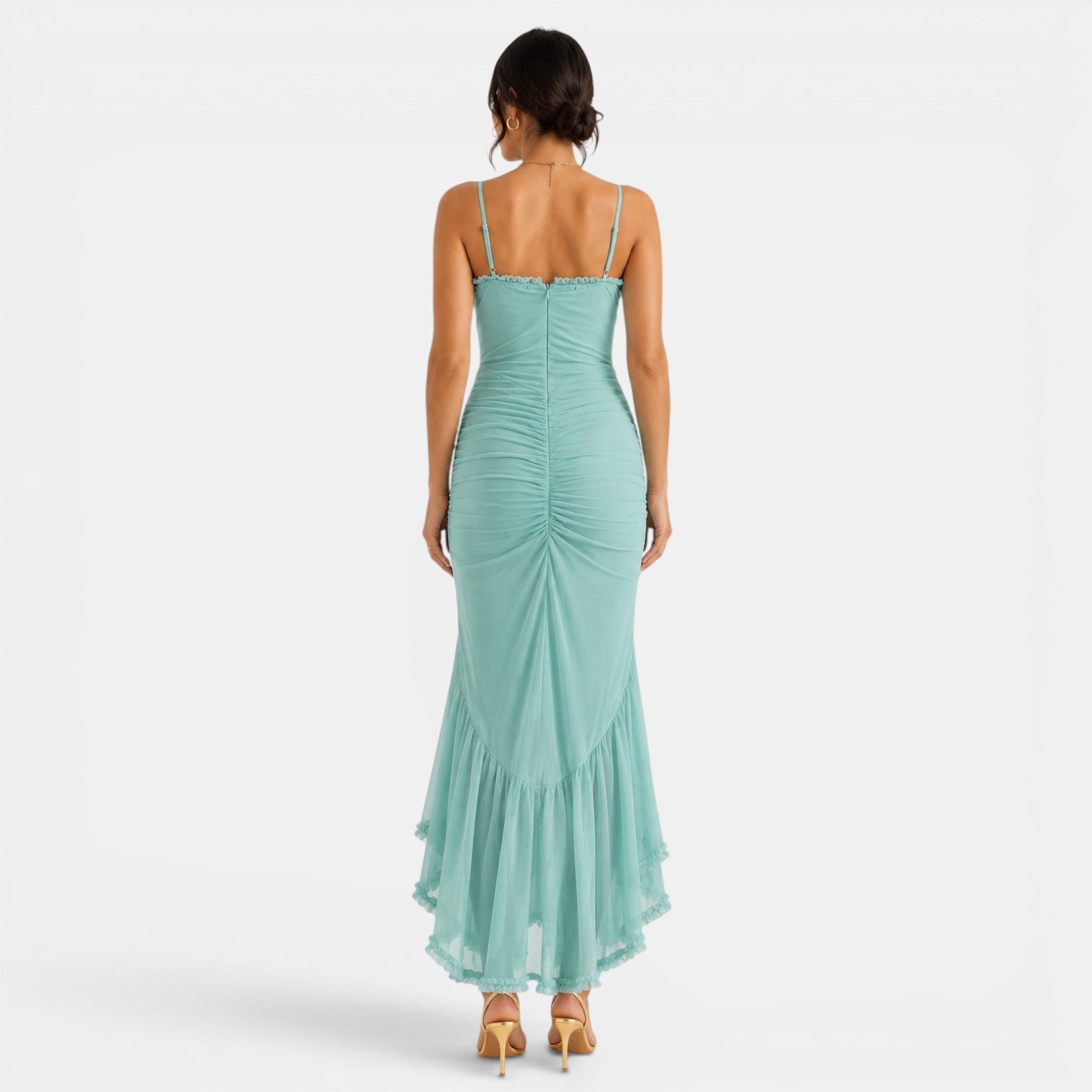 Women's Elegant Ruffle Maxi Dress