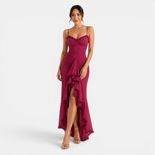 Women's Elegant Ruffle Maxi Dress