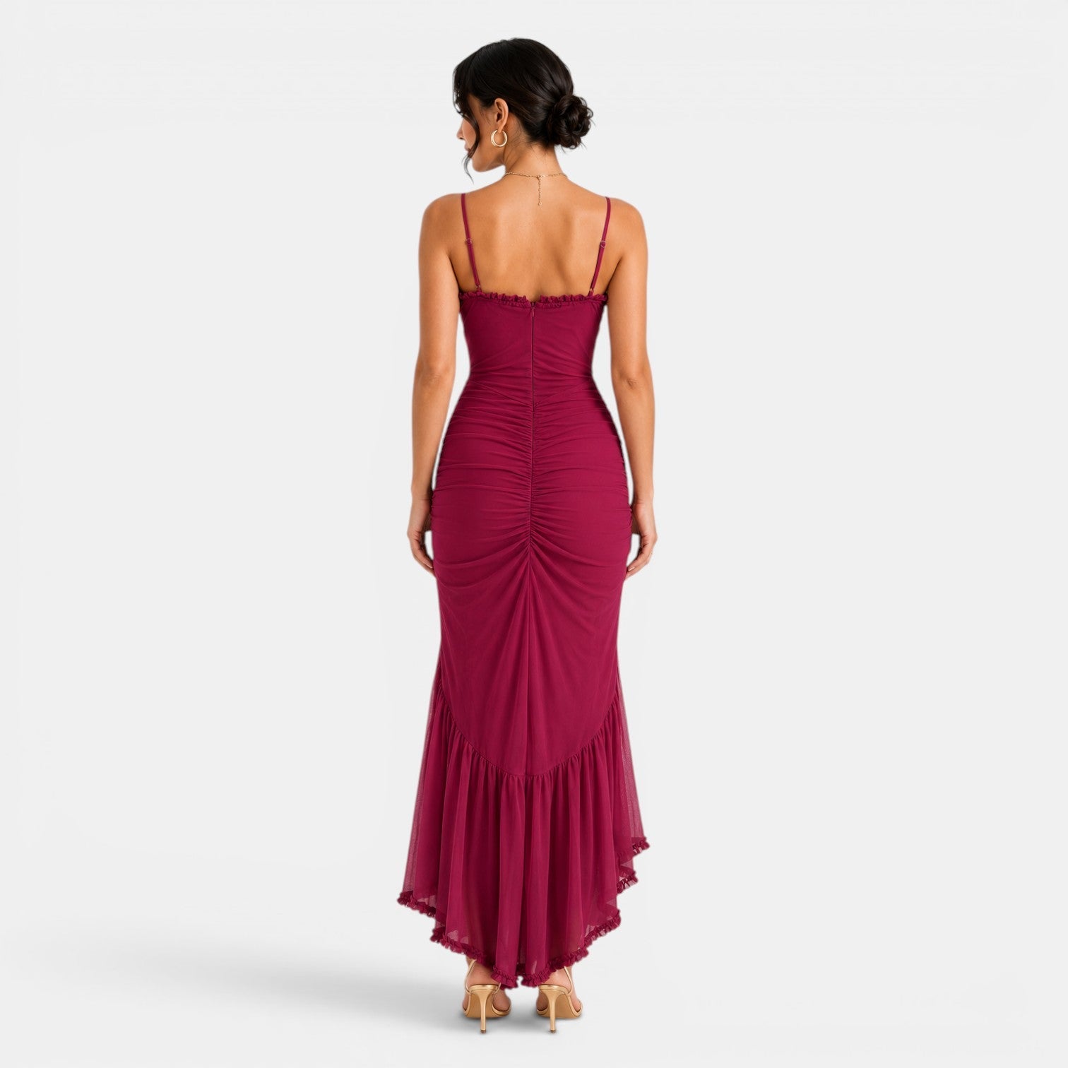 Women's Elegant Ruffle Maxi Dress