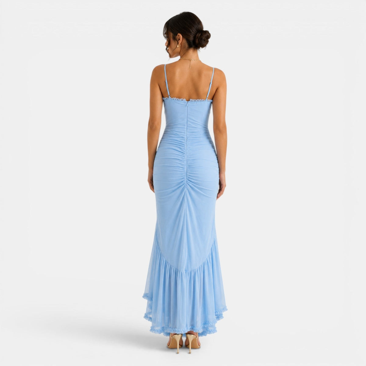 Women's Elegant Ruffle Maxi Dress