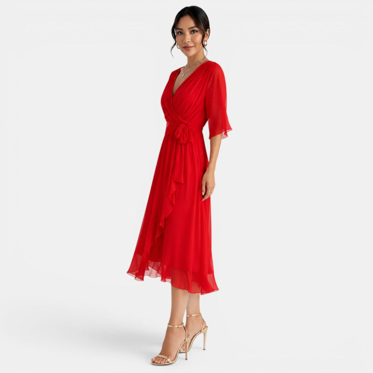 Women's Elegant Midi Dress