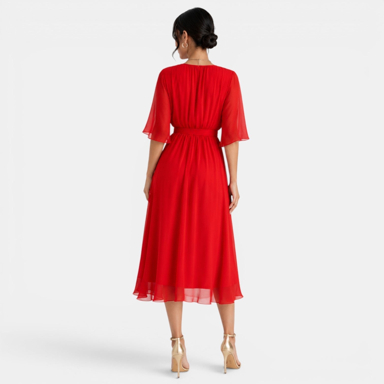 Women's Elegant Midi Dress