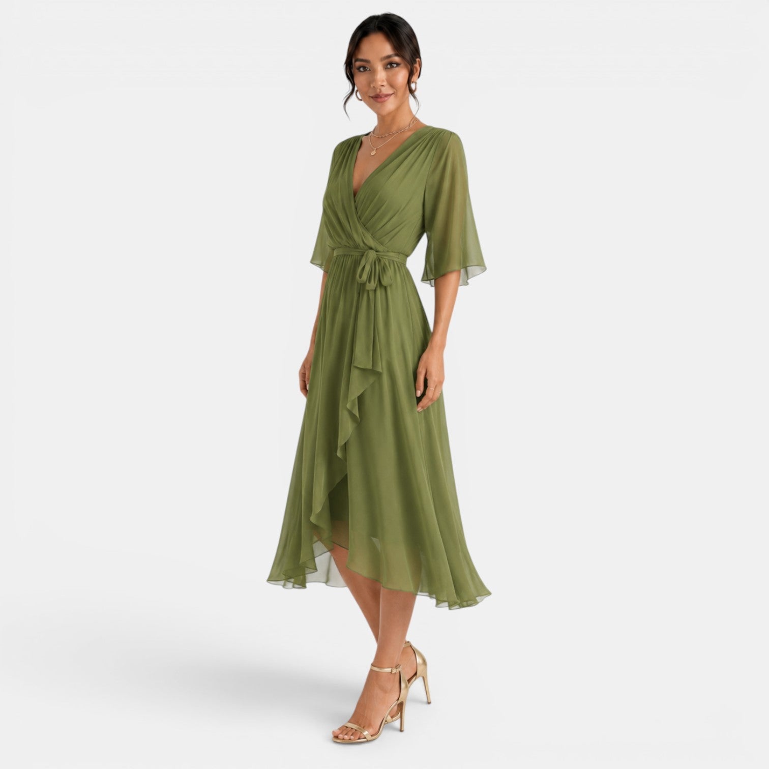 Women's Elegant Midi Dress