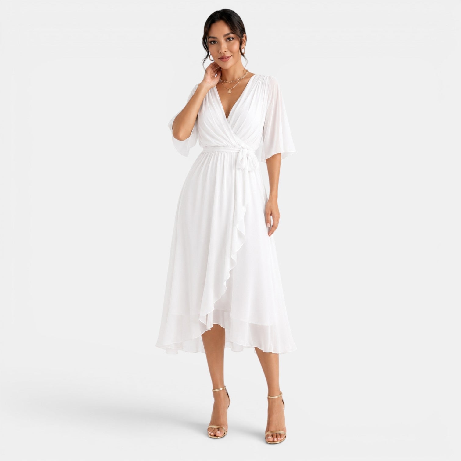 Women's Elegant Midi Dress