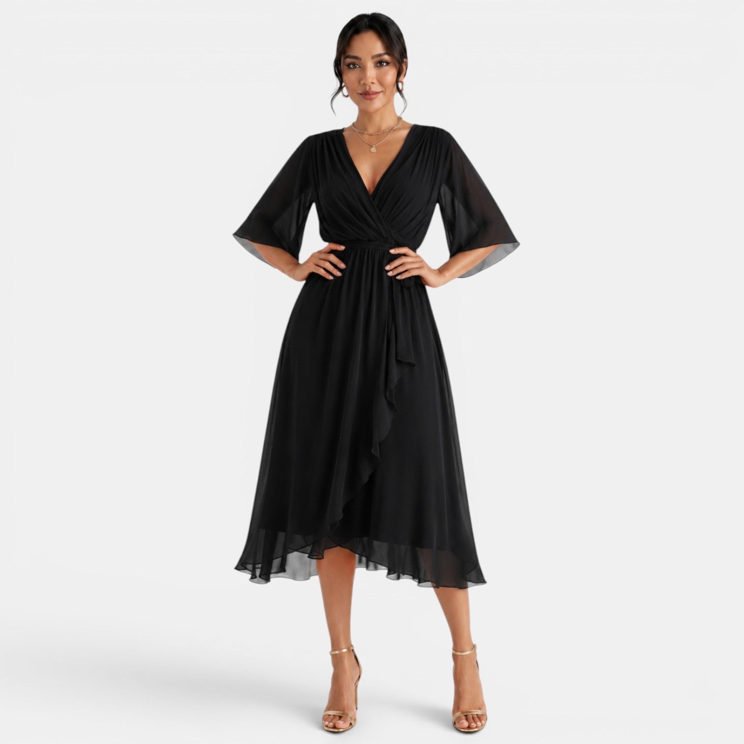 Women's Elegant Midi Dress