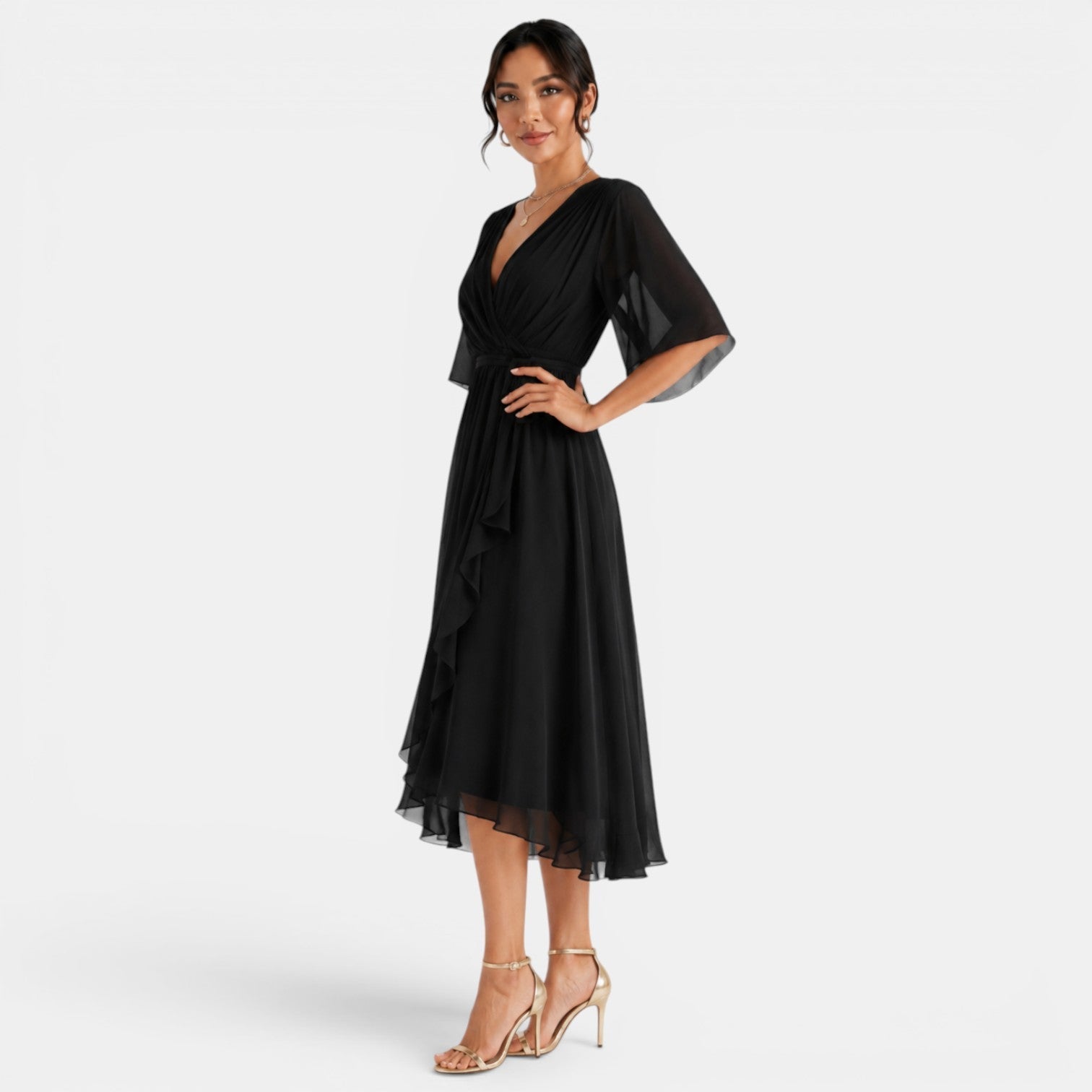 Women's Elegant Midi Dress