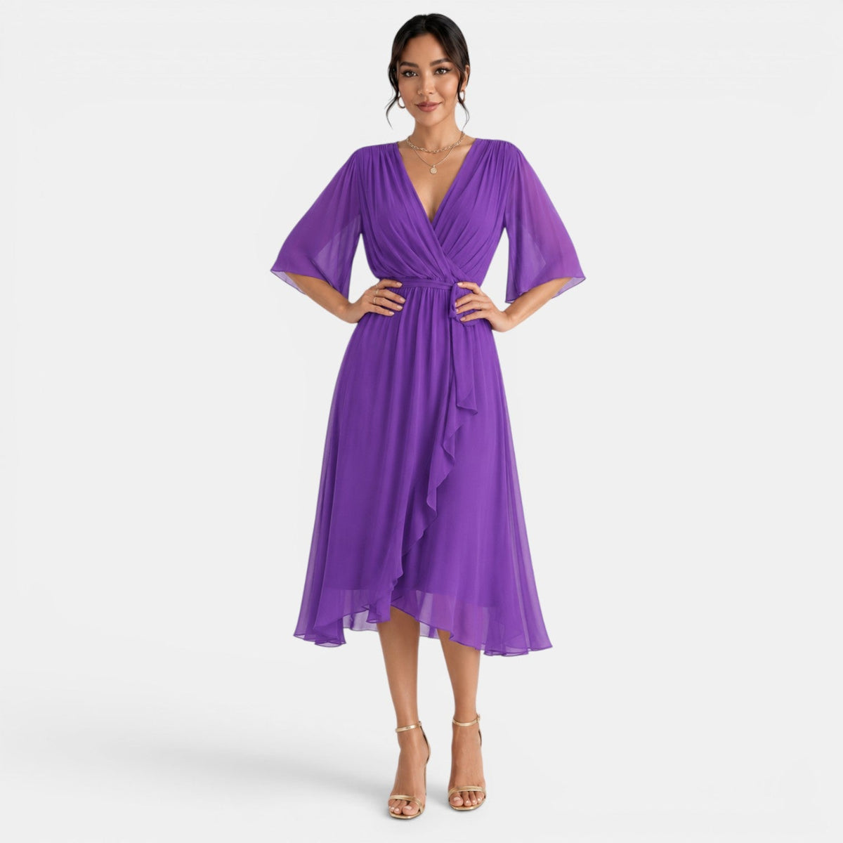 Women's Elegant Midi Dress