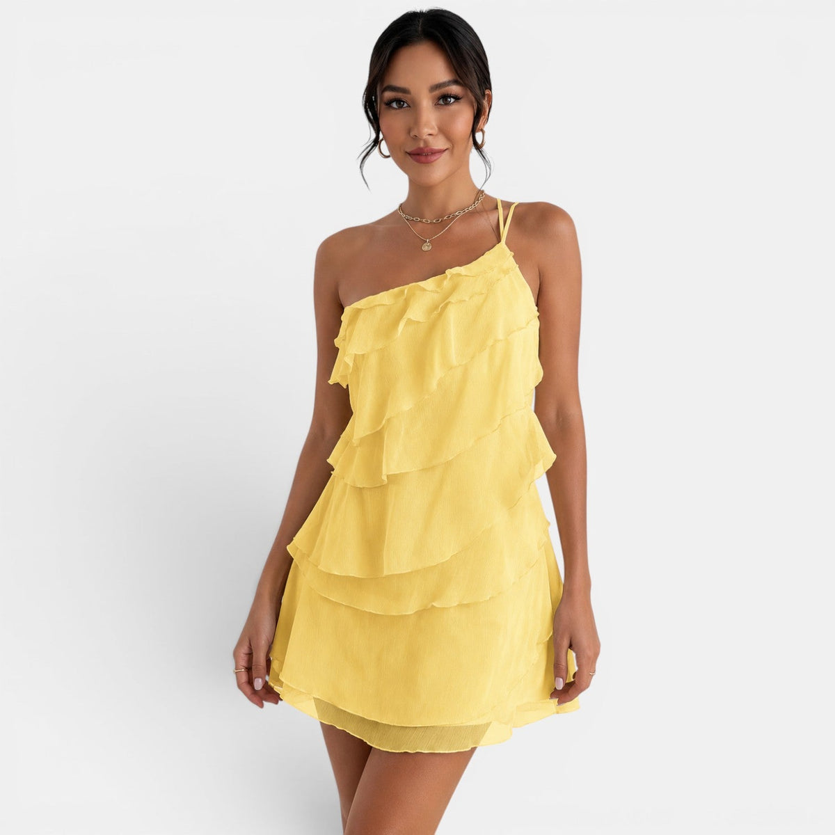 Women's Asymmetrical Summer Mini Dress